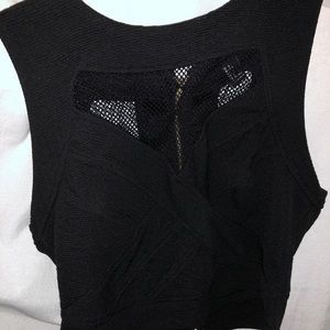 Black Forever 21 crop top